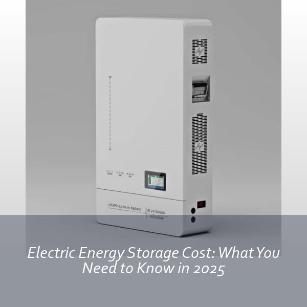 Electric Energy Storage Cost: What You Need to Know in 2025